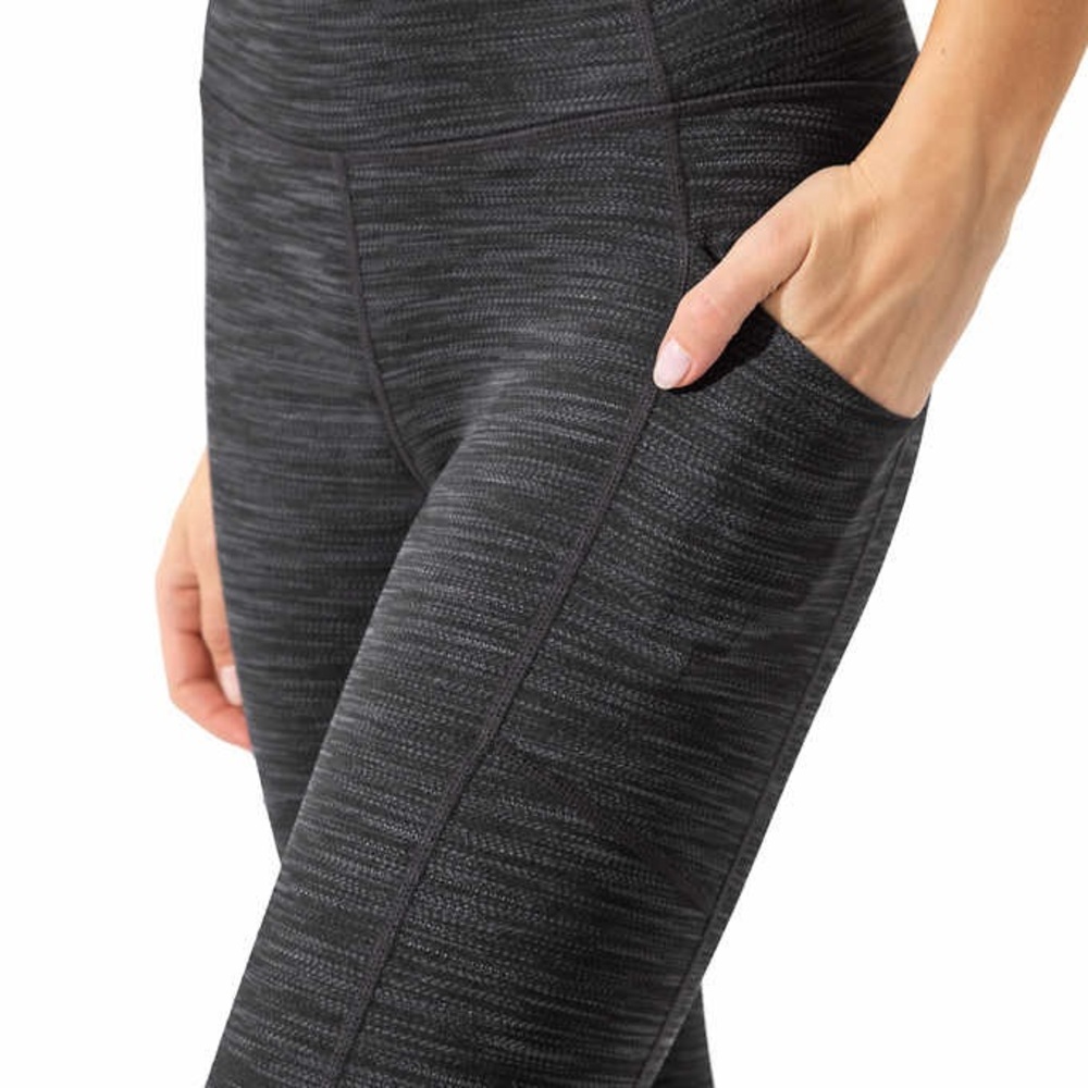 Mondetta High Waist Performance Yoga Activewear Running Leggings w/ Pockets - Picture 2 of 8